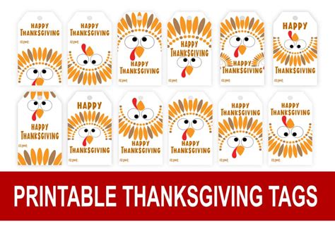 Free Printable Thanksgiving Tags - Free Printable Templates