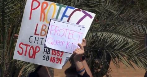 Students Across Florida Protest Don T Say Gay Bill CBS News