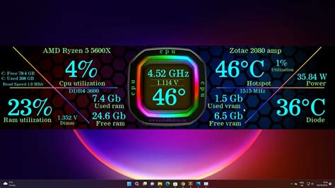 Aida64 Sensor Panel Template Corsair Rgb Size 1920x480 Youtube