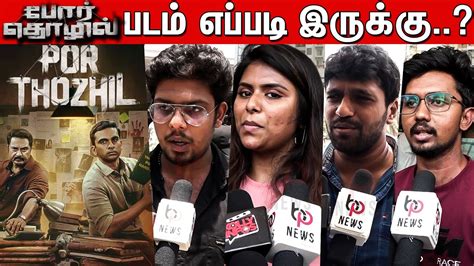 Por Thozhil Public Review Por Thozhil Review Ashok Selvan