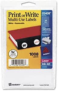 Amazon Avery Print Or Write Removable Multi Use Labels In