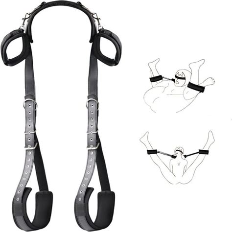 Leqc Bdsm Sex Bondage Kit Thigh Sling Leather Bed Restraints Set Wrist