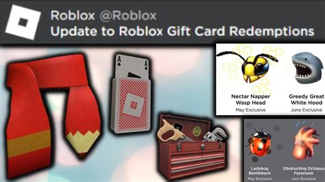 Roblox Gift Card Items Important Update Upcoming Teasers And New