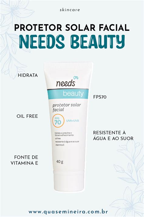 Resenha Protetor Solar Facial Needs Beauty Quase Mineira