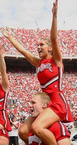 Ohio State Cheerleader Shoulders Ohio State Cheerleaders Ohio State Buckeyes Football Hot