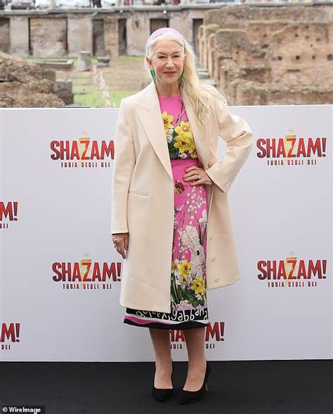 Helen Mirren Joins Co Stars Rachel Zegler And Lucy Liu For Shazam Fury