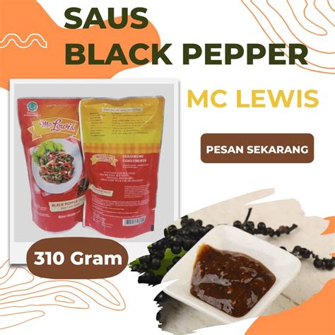 Jual TERMURAH Mc Lewis Blackpepper Sauce 310gr Saus Lada Hitam 310 Mc