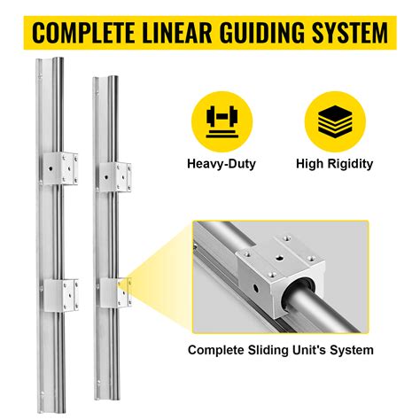 VEVOR Guida Lineare CNC SBR16 300mm Guide Di Scorrimento Lineari Per