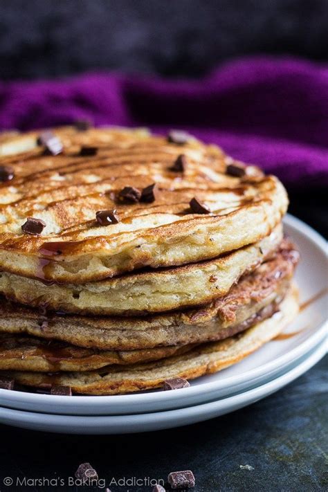 Pancake Recipe Chocolate Chip Fluffy At Leon Peterson Blog