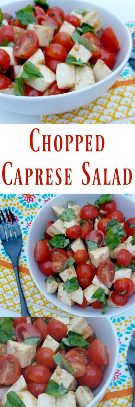 Chopped Caprese Salad Recipe Outnumbered 3 To 1