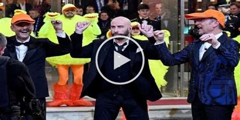 Video Sanremo John Travolta Nega La Liberatoria Il Ballo Del