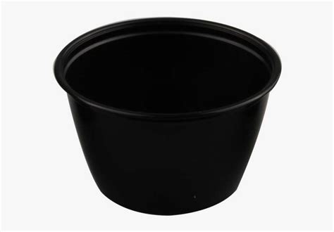 Container Pp 118ml Ø76mm Plastic Cup 46mm Black Apollo Victoria