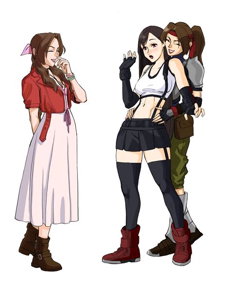 Tifa Lockhart Aerith Gainsborough And Jessie Rasberry Final Fantasy