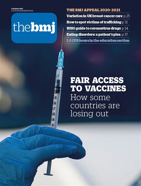 Seven Days In Medicine 30 Dec 2020 To 5 Jan 2021 The Bmj