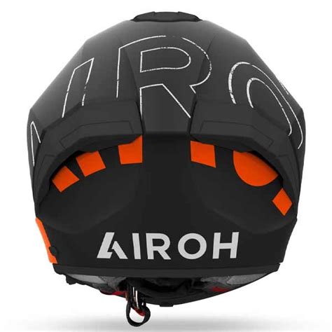 Casco Integral Airoh Matryx Scope Negro Naranja Mate