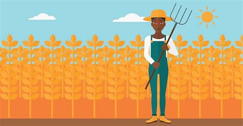 Farmer With Pitchfork Stock Vector | Royalty-Free | FreeImages