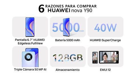 El Huawei Nova Y90 llega oficialmente a México características precio