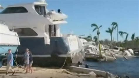 Boats Piled Up In Fort Myers Marina After Ian - Videos from The Weather ...