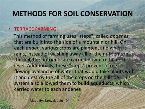 SOIL CONSERVATION