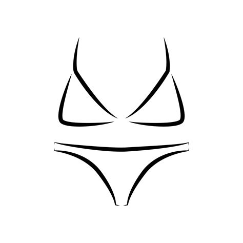 trajes de baño o bikini icono aislado sobre fondo blanco Vector en Vecteezy