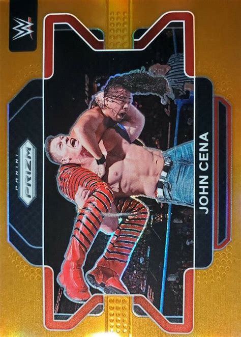 John Cena 2022 Prizm WWE 45 Orange 99 Price Guide Sports Card Investor