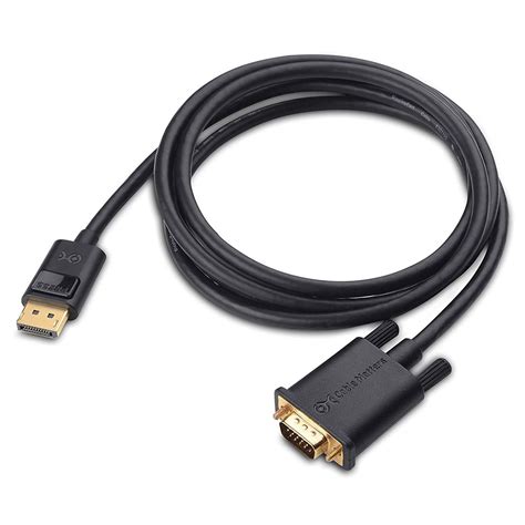 DisplayPort to VGA Cable (DP to VGA Cable) 6 Feet - Walmart.com