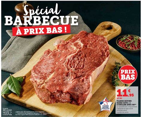 Promo Viande Bovine Basse Côte à Griller Avec Os chez Super U