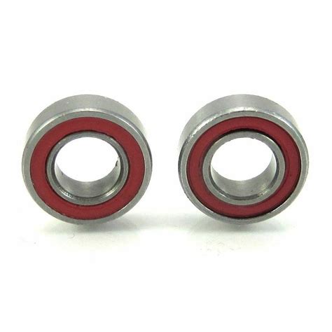 Trb Rc X X Precision Ceramic Ball Bearings Red Rubber Sealed