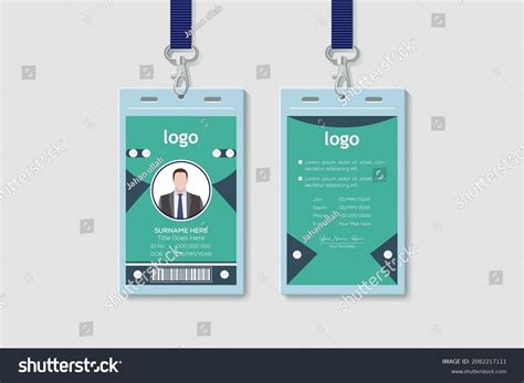 Modern Creative Id Card Design Vector Stock Vector Royalty Free