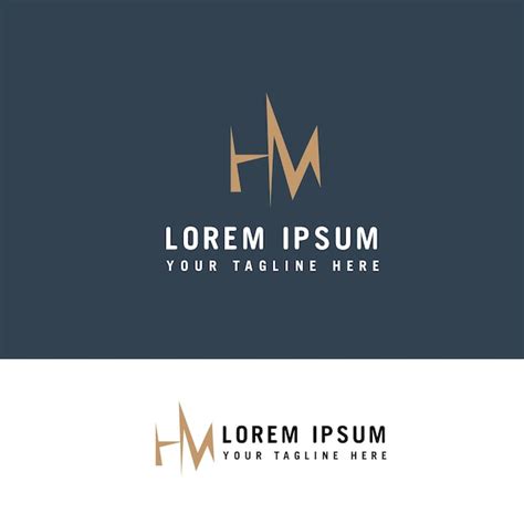 Premium Vector Mh Logo Design M And H In Modern Flat Style Logo