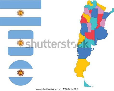 Map Flag Argentina Stock Vector (Royalty Free) 1928417327 | Shutterstock