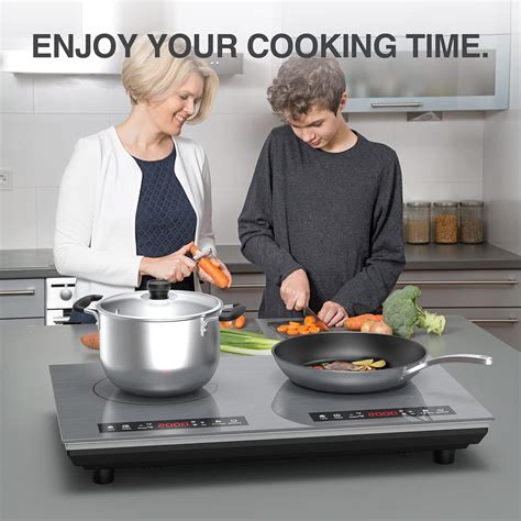 Buy Vbgk Double Induction Cooktop 4000w Portable Induction Cooktop With Induction Burnerwith