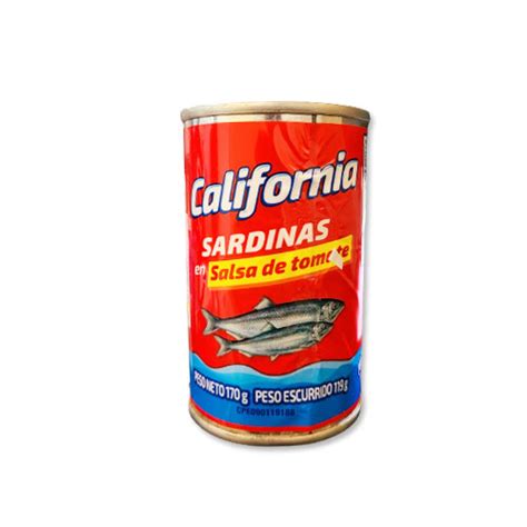 Sardina En Salsa De Tomate California 170gr Angelicas Market