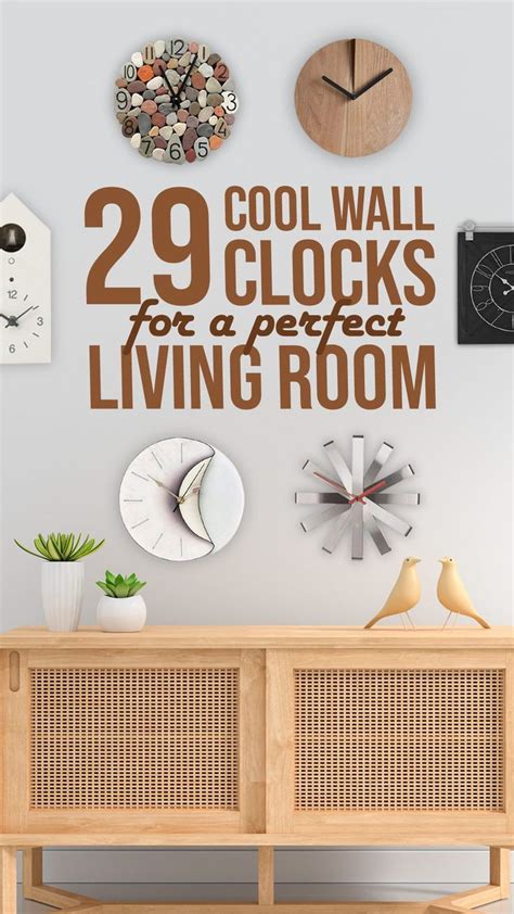 29 Cool Wall Clocks For Your Living Room