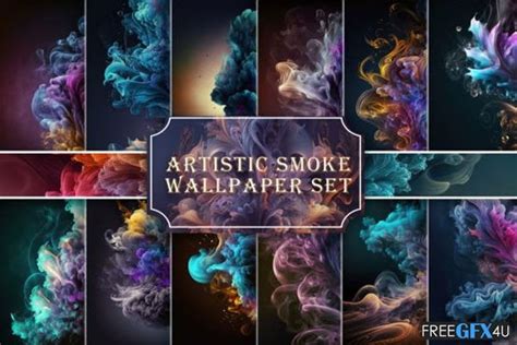 Artistic Smoke Colors Backgrounds - FreeGFX4u