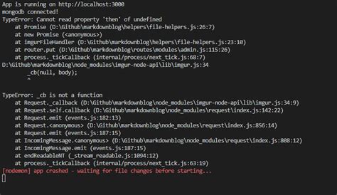 Node Js Typeerror Cannot Read Property Then Of Undefined