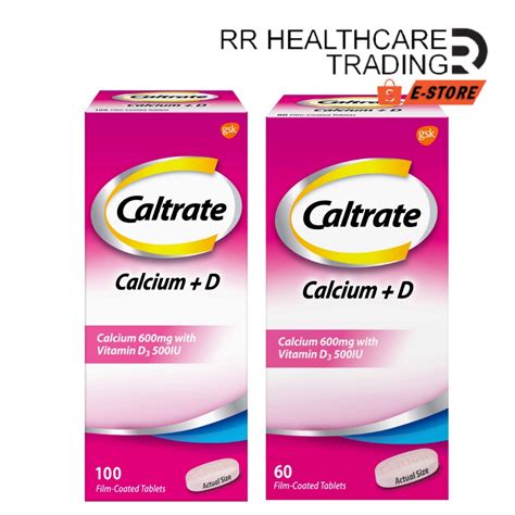 Caltrate 600d Calcium Plus Vitamin D Pink 60s100s Shopee Malaysia