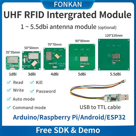 Fonkan M Dulo Rfid Integrado Uhf Alcance De M Sistema Integrado