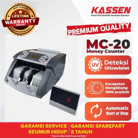 Jual Mesin Hitung Money Counter Mesin Penghitung Uang Kassen Mc 20