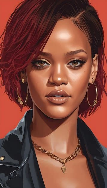 Premium Photo Rihanna Digital Art