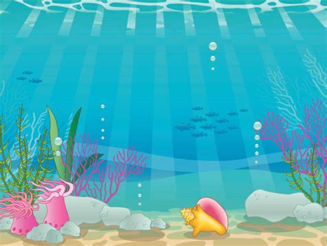 Underwater Scenes Clip Art Illustrations Royalty Free Vector Graphics