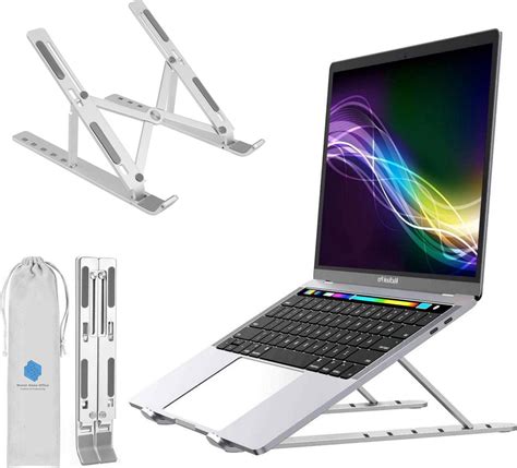 MisterHomeOffice Ergonomische Laptop Standaard Zilver Tablet