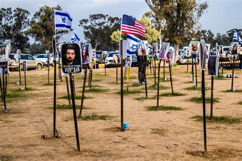 Site Of The Nova Festival Massacre Reâ€™im Israel â€“ January 5 2024 Editorial Stock Image