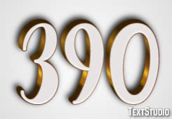 efecto de texto  diseno de logotipos numero