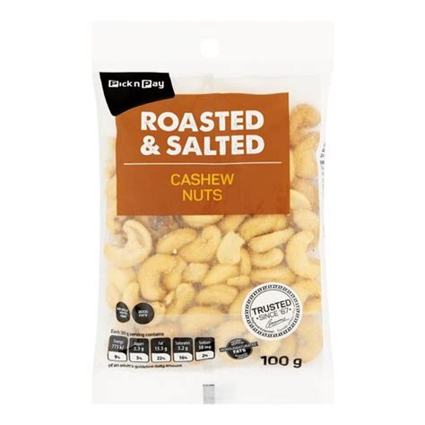 Pnp Roasted And Salted Cashew 100g Smart Price Specials Pnp Home