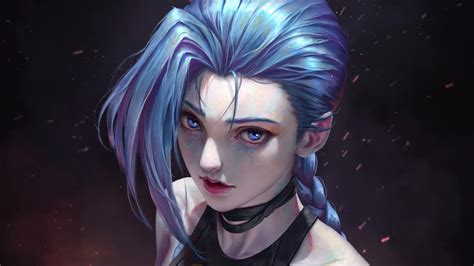 Blue Hair Eyes Jinx Hd Arcane Wallpapers Hd Wallpapers Id 97320