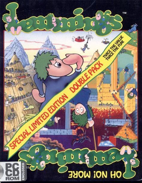 Lemmings And Oh No More Lemmings Cover Or Packaging Material Mobygames