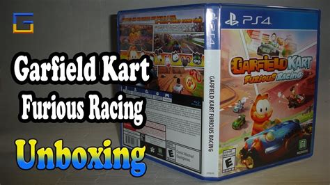 Garfield Kart Furious Racing PS4 Unboxing Overview YouTube