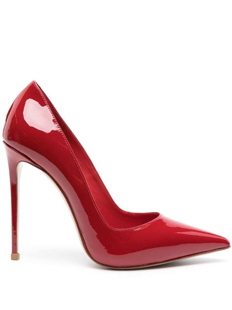 Le Silla Eva 120mm Patent Leather Pumps Red FARFETCH