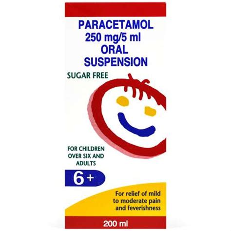 Paracetamol 250mg 5ml Oral Suspension 200ml ExpressChemist Co Uk